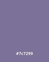 #7c7299 Solid lavender background with hex code #7c7299, ideal for website design themes emphasizing calmness and sophistication.
