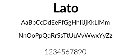 Lato Font Card
