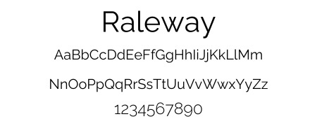 WC Fonts Raleway