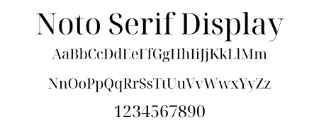 WC Noto Serif Display