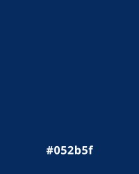 Blue #052b5f
