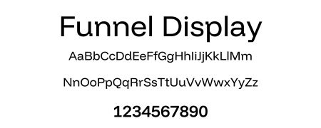 Funnel Display Font Card