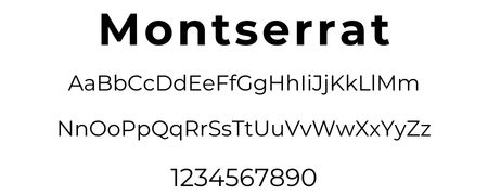Montserrat Font Card