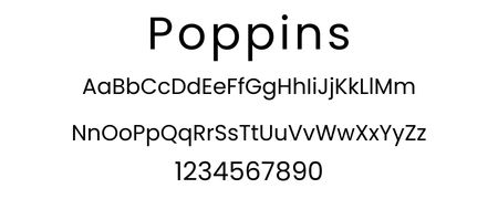 WC Fonts Poppins