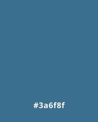 Solid teal background with hex code #3a6f8f, ideal for website design themes.