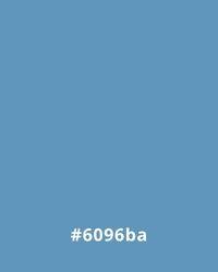 Solid blue background with hex code #6096ba, ideal for website design.