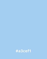 Pale blue color with hex code #a3cef1, suitable for website design backgrounds.