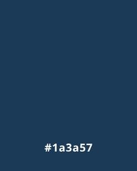 #1a3a57 Solid dark blue background with hex code #1a3a57, ideal for website design needing a calming, professional look.