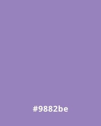 #9882be Solid lavender background with hex code #9882be, ideal for website design themes focusing on calm and creativity.