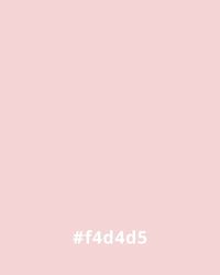 Soft pink color swatch with hex code #f4d4d5, ideal for minimalist website design backgrounds.