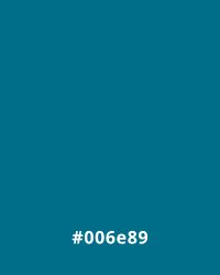 Solid teal background with hex code #006e89, useful for website design to create a calm, professional aesthetic.