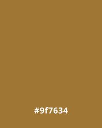 Solid brown color background with hex code #9f7634, ideal for earthy website design themes.