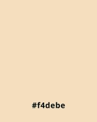 Solid light beige color with hex code #f4debe, ideal for website design backgrounds.