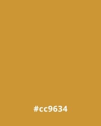 Warm golden color with hex code #cc9634, suitable for bold accents in website design.