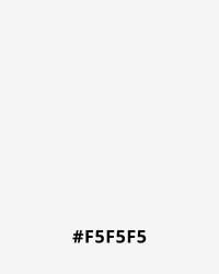#F5F5F5 Light gray color sample with hex code #F5F5F5, often used in minimalist website design for clean, subtle backgrounds.