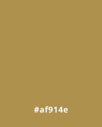 #af914e Solid mustard yellow background with hex code #af914e, useful for website design.