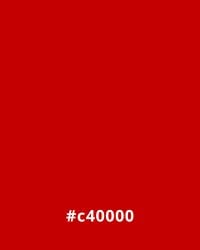 #c40000 Solid red color with hex code #c40000, often used in website design for a bold and vibrant aesthetic.