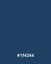 Solid hex color #1f4264, a deep blue shade, ideal for website design backgrounds or accents.