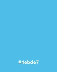 #4ebde7 Solid light blue background with hex code #4ebde7, ideal for minimalist website design.
